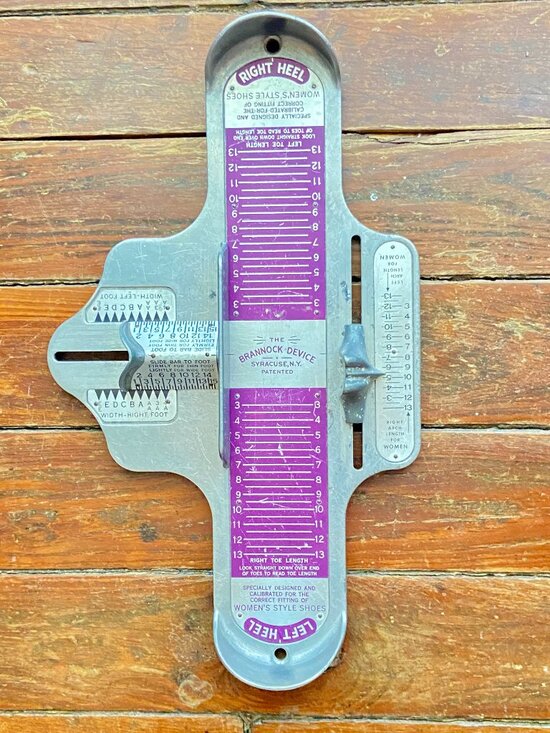Genuine Brannock Device Women's Shoe Sizer Width Arch Foot Measurement Tool - Picture 1 of 6